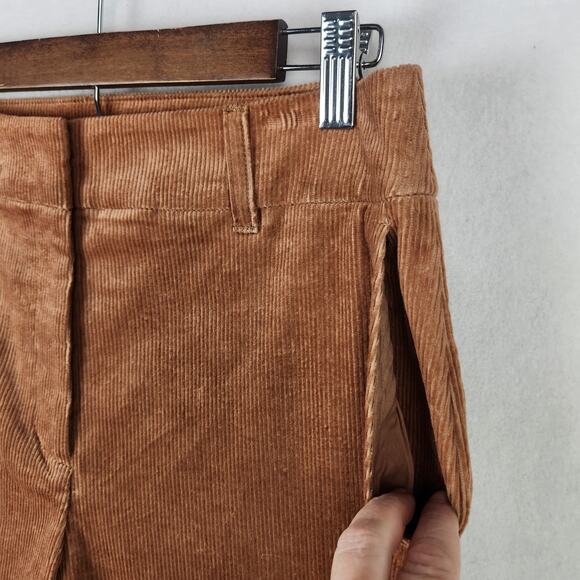 Boden Flare High Rise Corduroy Pants Dark Tan UK 14R US 10R R0180 NWT - Picture 7 of 16